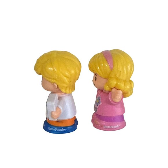 Fisher Price Little People School Eddie Sarah Lynn Twins Backpacks 2016 Figures - Picture 4 of 5